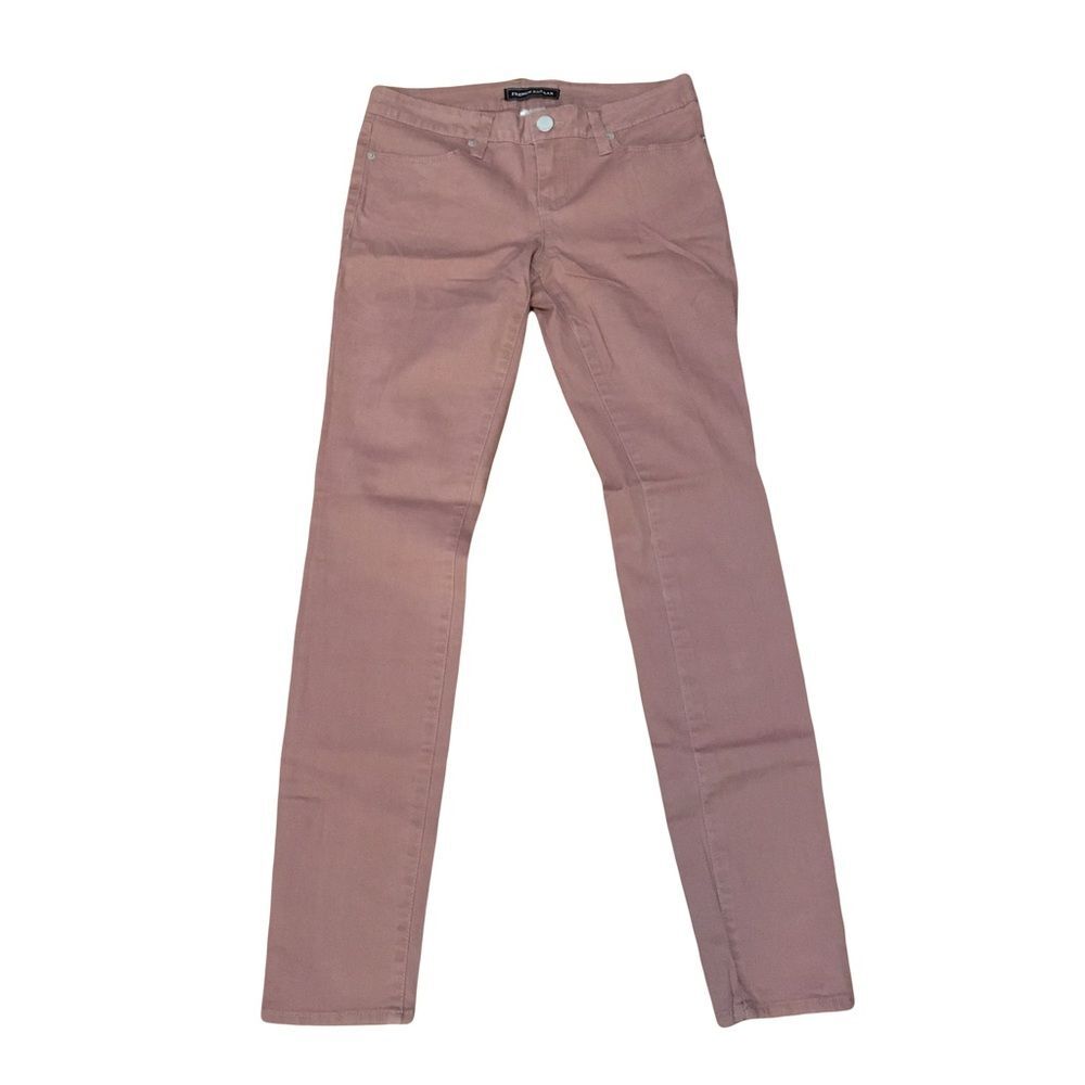French Bazaar Sz 7 Pink Mauve skinny jeans pants Lightweight Stretchy Comfy